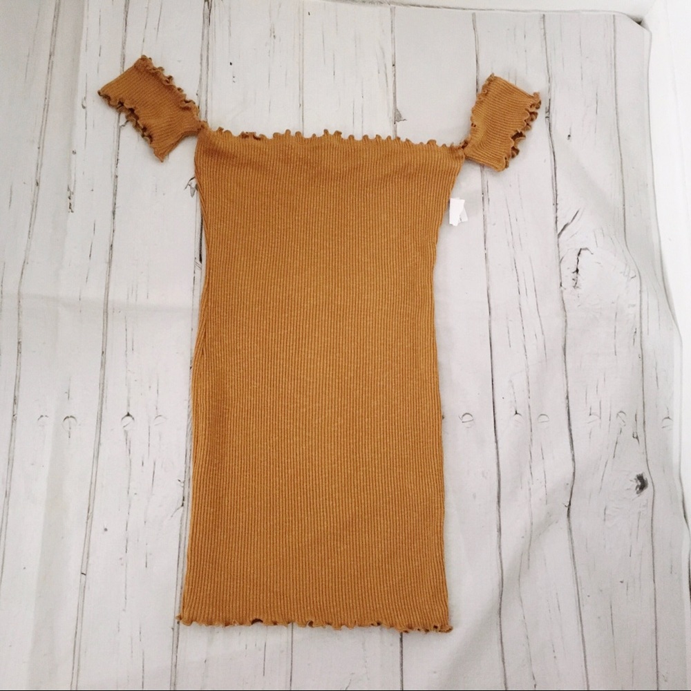Better Be Off Shoulder Knit Mini Dress Size Large